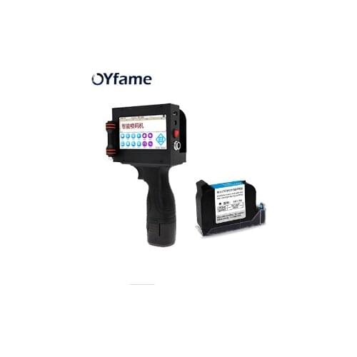 OYfame Handheld Printer Portable Touch Screen Mini Printer For Carton Paper Plastic Wood Metal QR Code Label Inkjet Printer