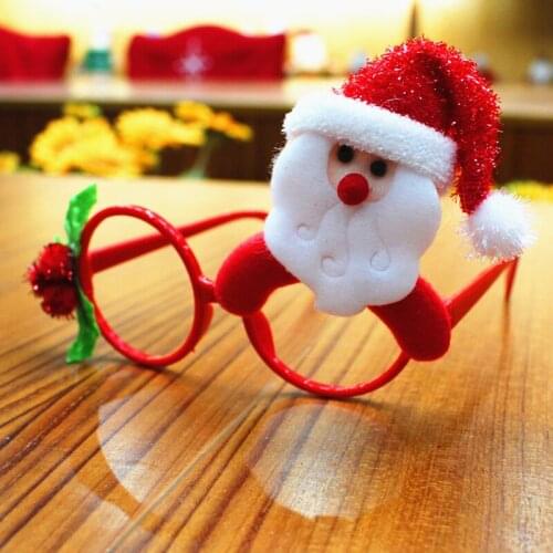Christmas Decorations For Home 2019 Decor New Year Glasses Gifts For Children Santa Claus Reindeer Rabit Christmas Ornaments