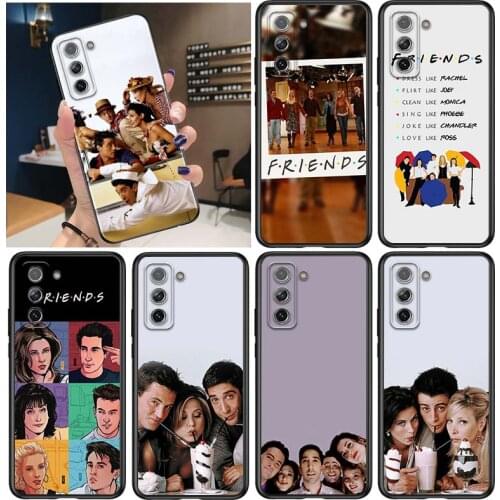 Friends TV Show Series for Samsung Galaxy S21 Ultra Plus Note 20 10 9 8 S10 S9 S8 S7 S6 Edge Plus Black Phone Case