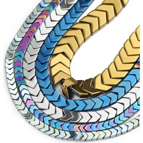 Arrows Shape Gold,Blue,black Hematite Natural Stone 4/6/8/10mm Spacers Loose Beads For Jewelry Making DIY Bracelets Accessories