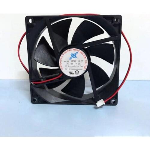 Brushless 2-wire Refrigerator Cooling Fan YHWF-9025 fridge Water Dispenser Cooling Fan Parts Accessories 12V 0.20A 2 Pin