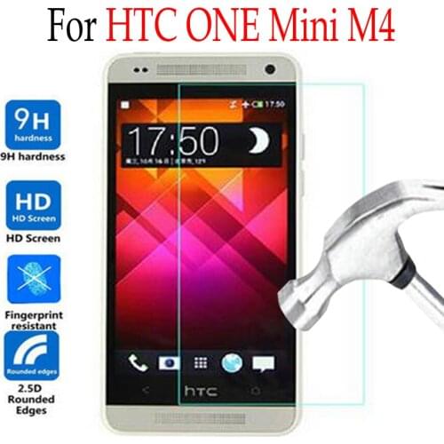 For HTC ONE Mini M4 Tempered Glass For HTC 601s Lte 601n Hspa 601e m 4 Phone Screen Protector Cover Protective Film Case Guard