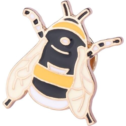 1pc BumbleBees Soft Enamel Pins Lapel Pin Flying Insects Pns