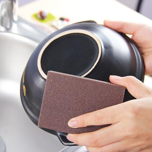 10 PCS Kitchen Nano Emery Magic Clean Rub Pot Rust Focal Stains Sponge Removing Kit, 9.5*7*1.2/2.5CM