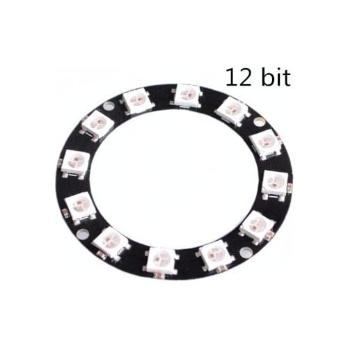 10pcs/lot 12 Bit WS2812B 5050 RGB Ring Integrated Driver Module for Arduino WS2812 5050 Precise