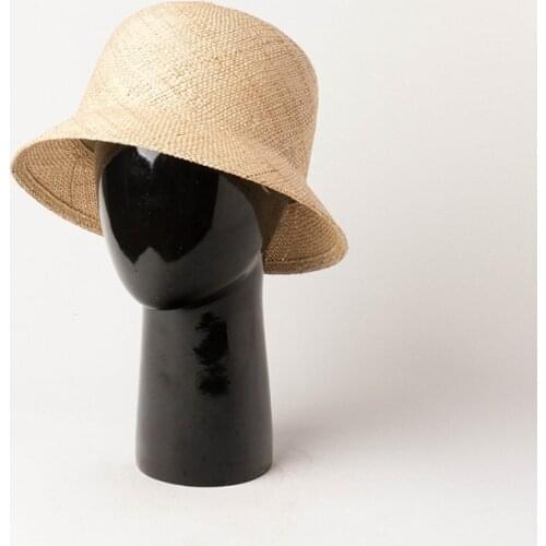 100% Baocao Natural Straw Cloche French Style Short Brim Retro Casual Sun Hat