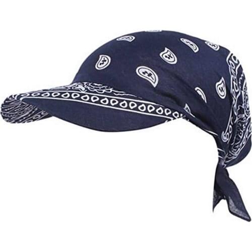 2021 Packable Head Scarf Visor Hat With Wide Brim Sunhat Women Summer Beach Sun Hats UV Protection Female Printed Cap New