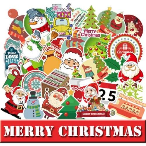 5PCS New Christmas Motorcycle Car Sticker Decal Random Snowflakes Sticker Waterproof Adesivi Moto Car Sticker Motorcycle