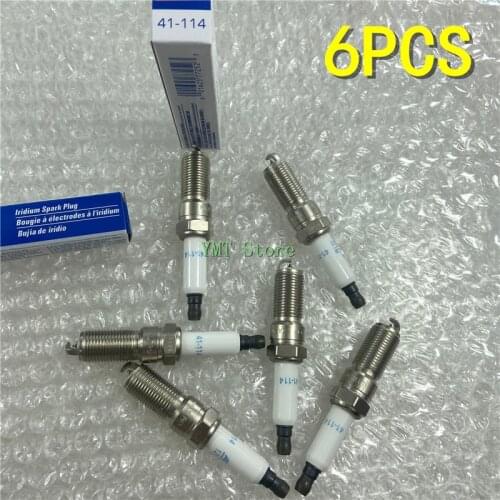 6PCS Original Iridium Spark Plug 12622441 41-114 Car Candle For Chevrolet Cadillac Escalade Corvette Tahoe GMC Yukon XL Sierra