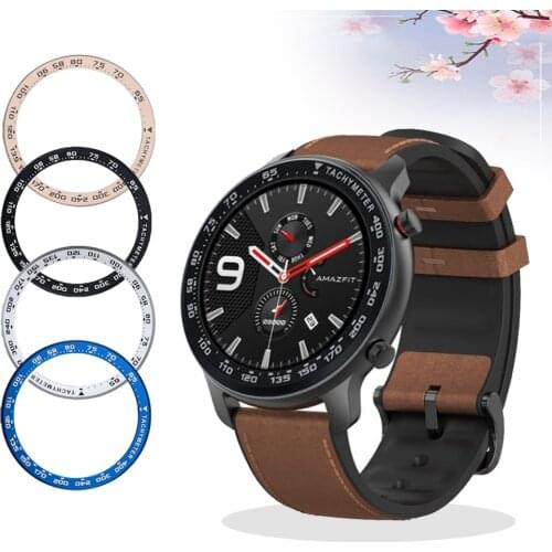 Watch Accessorie For Xiaomi Huami Amazfit GTR 47mm Metal Outer Edge Amazfit GTR 42mm Bezel Ring Dial Scale Speed Tachymeter Case