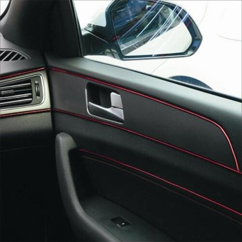 Automobile decorative strip Interior trim line Modified decorative strip for vehicle Car door dashboard interior chrome bright