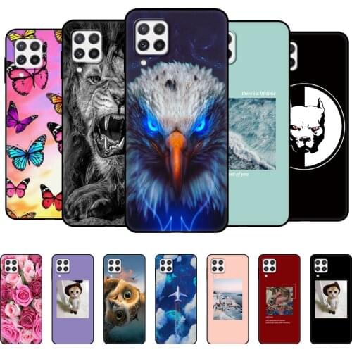 For Samsung A22 Case Phone Back Cover For Samsung Galaxy A22 5G 4G GalaxyA22 A 22 Bumper Soft Silicon Funda Etui black tpu case