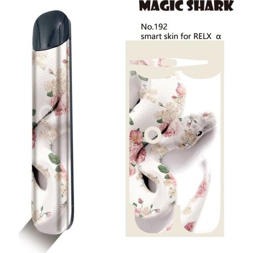 Magic Shark Funny Lion Pineapple Pink Snake Giraffe E Cigarette Wrap Film Pod Case Sticker for Relx Alpha A