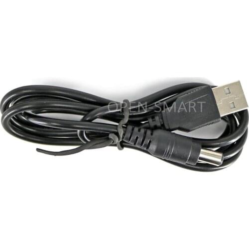 5V Type A Male USB to DC Jack 5.5 * 2.1mm 5V Cable USB 5V to 5V DC Jack Adapter Cable for Breadboard and compatible for Arduino