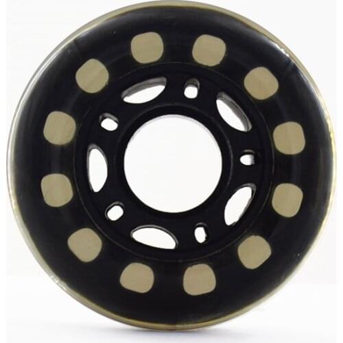 8 Pcs/set 64 70 72mm Blue 82A Kids Wheel,Black Translucent Children Wheels For Inline Skate Roller Skates Scooter, 24mm Width