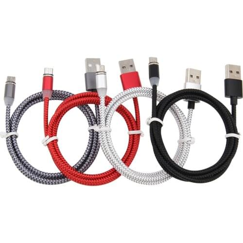 100pcs 1M 2M Magnetic Cable Micro USB Type C Fast Charging Microusb Type-C Magnet Charger Wire USBC for IPhone 11 Samsung