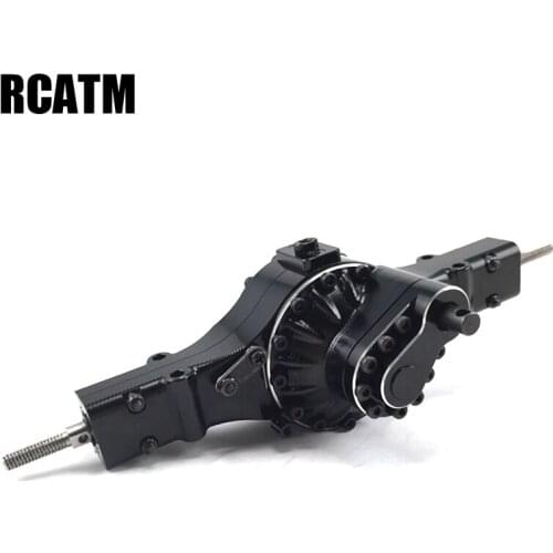 Metal Differential Power Rear Through Axle for 1/14 Tamiya RC Truck Trailer Tipper Scania Actros Volvo MAN DIY Parts