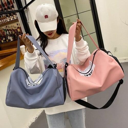 Fashion Yoga Bag 2021 Waterproof Nylon Travel Bag For Women Large Capacity Airport Luggage Clothes Bag Shoulder Bag Fitness Sac