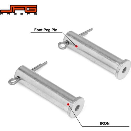 Motorcycle Iron Foot Peg Footpegs Pin For SUZUKI DRZ400 DRZ400S DRZ400E DRZ400SM RM125 RM250 RM250Z RMZ250 RMZ450 RMX250 RMX450Z