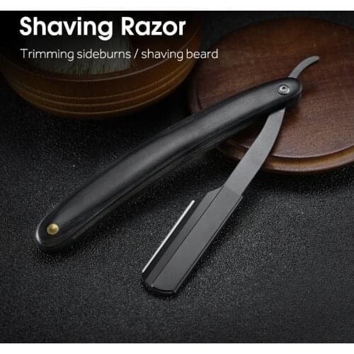 Men Shaving Razor Barber Tools Hair Razor Folding Shaving Knife Stainless Steel Straight Razor Holder Barber Beard Shaving Tools