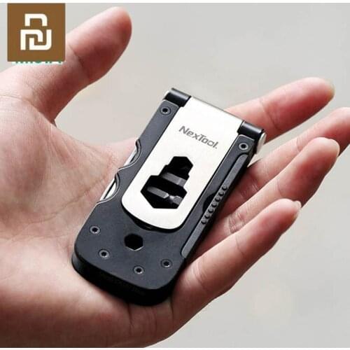 NexTool Multi-functional Bicycle Tool Mini Pocket Bike Toolbox Outdoor Wrench Repair Tool Magnetic Sleeve Repair tool From Xiaom