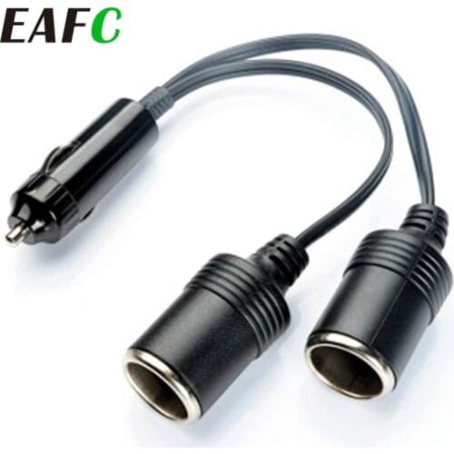 Newest 2 Ways Triple Car Cigarette Lighter Splitter Female Socket Plug Power Adapter Connector Output 10A