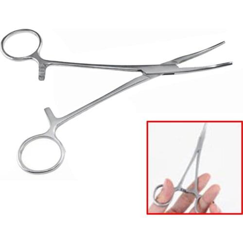 New 16CM Stainless Steel Locking Forceps Curved Mosquito Hemostat Tool