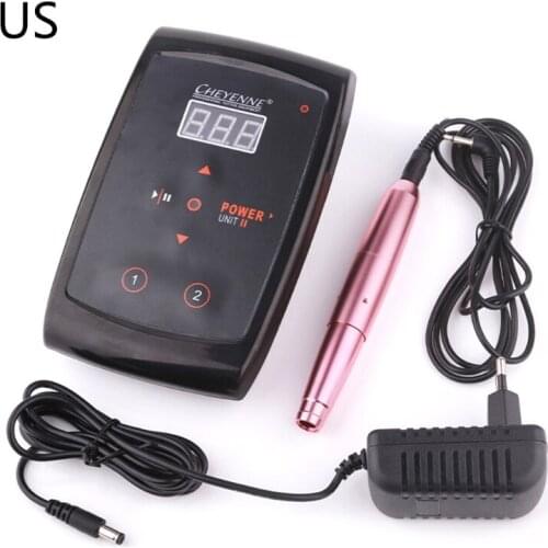 US/UK/EU/AU Plug Professional Permanent Makeup Machine Kit Eyebrow Tattoo Machine Microblading Eyebrow Tattooing Pencil Makeup