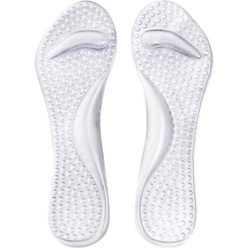 Clear Silicone Gel Massage Arch Support Insoles Orthotic Flatfoot Prevent Foot Cocoon High Heels Shoes Pad Feet Care Tools Women