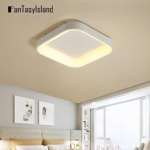 Modern Led Ceiling Lights For Living Room Bedroom Study / Dining Room Round Square indoor Lighting Fixtures Lustres