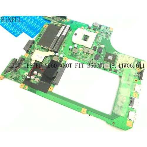 BiNFUL STOCK ,10203-1 LA56 MB 48.4JW01.011 LAPTOP MOTHEBOARD FOR LENOVO ideapad V560 ,gt310m ,(no fit b560)