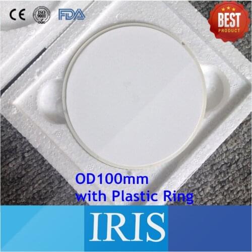 High Quality 1PC OD100*10mm~25mm High Translucent Dental Zirconia Block Ceramic Disk with Plastic Ring for Porcelain Teeth