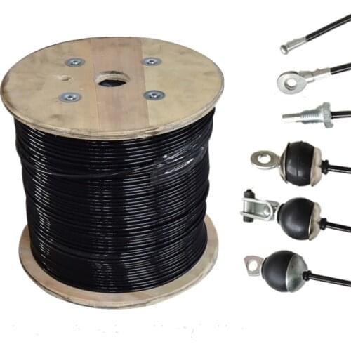 Fitness 5/6mm Thick Gym Steel Wire Rope for Cable Machine Heavy Duty Attachment Weight Lifting Pulley System Workout Accessories