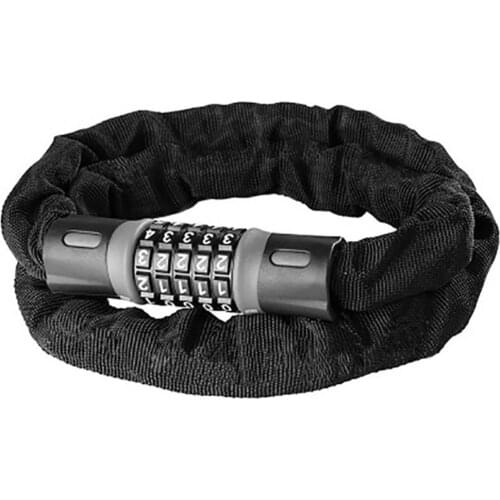 Anti Theft Security Keyless 5 Digit Code Password Safty Chain Lock for Bike Bicycle Accoessories Portable Anti Theft Safty