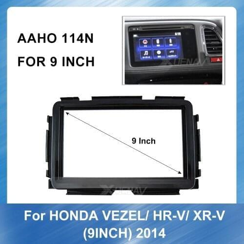 Car Fascia Radio Panel for Honda VEZEL HR-V XR-V 2014 Dash Kit Install Facia Console Bezel Adapter Trim Plate Frame Accessories