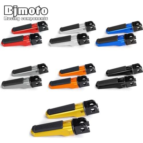BJMOTO Foot Rest Motorcycle Front Foot Pegs Pedal Bike For HONDA CB600F HORNET CB1000R CBR600RR CBR650R CBR250R VTR1000 SP-1