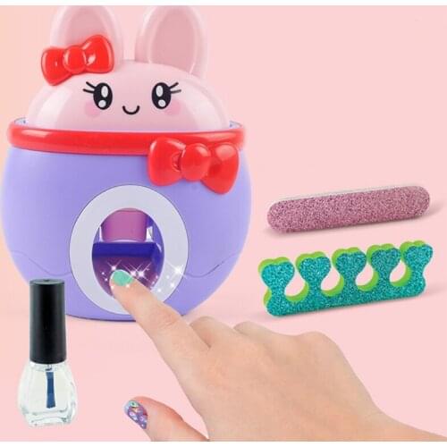 Childrens DIY Nail Art Machine Makeup Girl Nail Polish Creative Toy Set N7ME