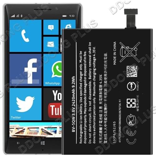 BV-5QW Battery For Nokia Lumia 930 Battery Replacement Repair Part