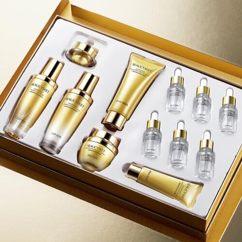 Hexapeptide Refreshing Moisturizing 12 Piece Set Skin Care For Women Deep Replenishment Smooth Delaying Senescence