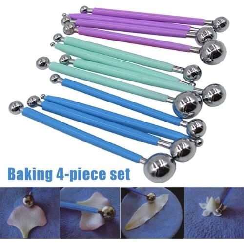 Stainless Steel Polymer Modeling Clay Sculpting Tools Dotting Pen for Cake Fondant Decoration can CSV