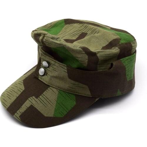 Mlitary Reenactments WWII WW2 German Army Splinter Camo Cap Hat Replica