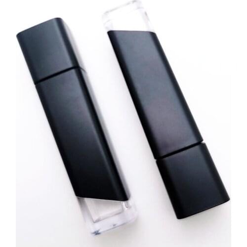 Square Black Clear Lip Gloss Tube 25 Pieces 5ml Square Lip Glaze Empty Bottle Lip Gloss Empty Tube