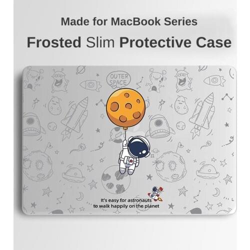 Laptop Case Lightweight Astronaut Green White Black for 13 15 16 Inch MacBook Air Pro Touch Bar Retina Slim Protective Cover