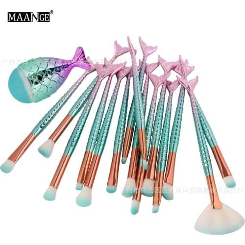 Hot Selling MAANGE 16 Cosmetic Brush Sets Makeup Tool Manufacturers Direct Sales Professional Gift for Women