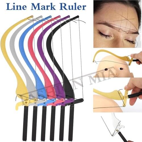 Tattoo Eyebrow Line Arrow Ruler Bow Thrush Artifact Tattoos Eyebrows Design Template Measuring Rulers Permanent Makeups Tools