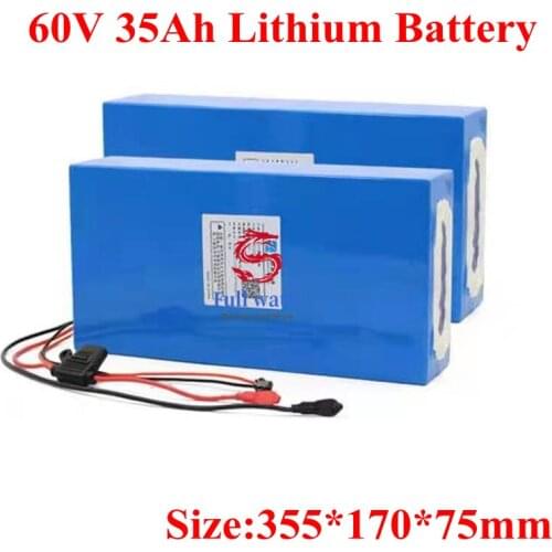 60V 35Ah 21700 Lithium Battery pack 16S7P 2000-3000W High power 67.2v Electric bicycle Scooter Motorcycle ebike battery 45A BMS