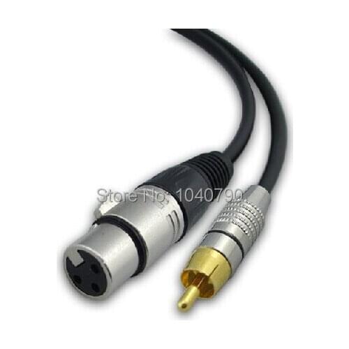 Mother dragon card to lotus XLR to RCA Signal lines Audio line Audio power amplifier connection line 1M 3.2ft