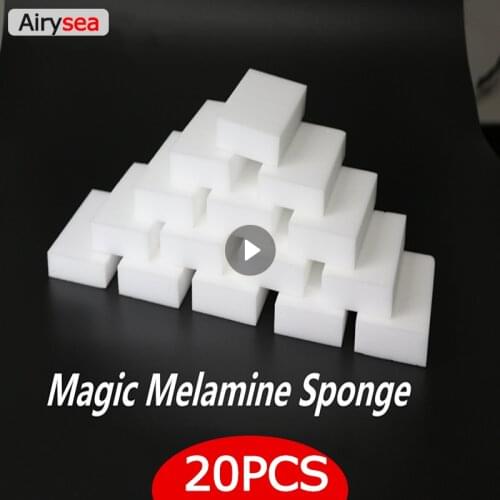 20pcs 100x60x20mm Melamine Sponge Magic Sponge High Density Eraser Home Cleaner Cleaning Sponges For Dish Kitchen Accessories