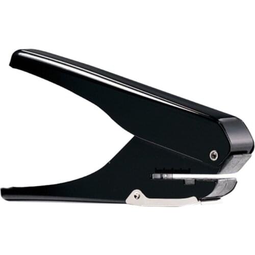 Y9RF Multifunctional Single Hole Punch Oval Hole Puncher Paper Capacity 10 Sheets with Positioning Ruler Confetti Storage Bin