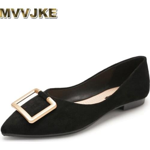 MVVJKEBrand Ladies Flock Plain Flat Shoes Designer Ballets Pointed Toe Dress Shoes Elegant OL Foldable Flats Women Roll Up Shoes